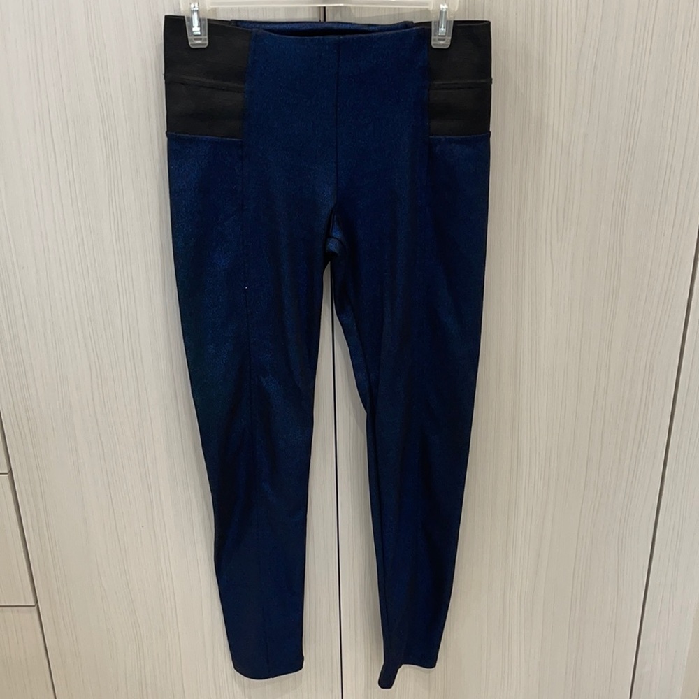 Shiny Blue Leggings